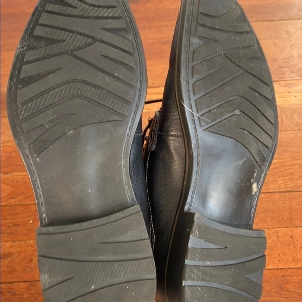 Joseph Abboud “Ryan” black leather dress shoe